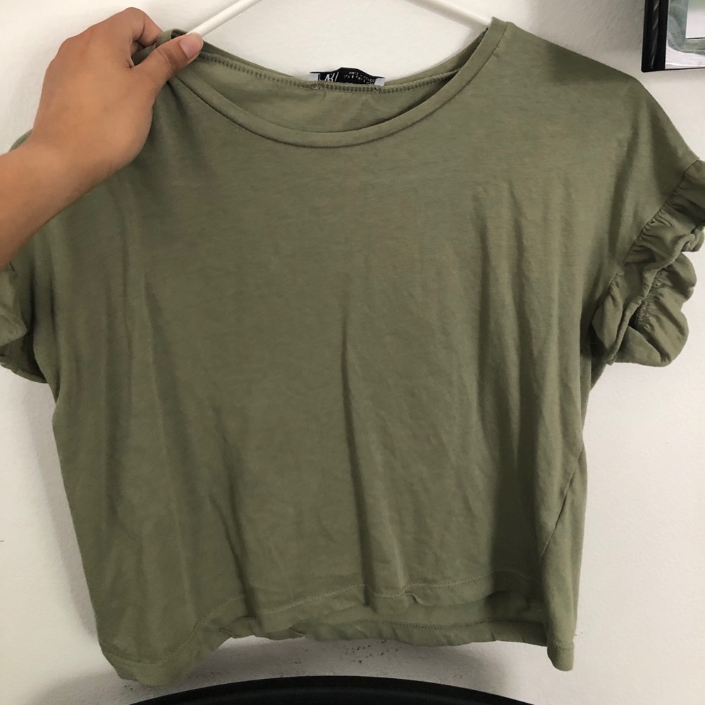 Zara Olive Green Top